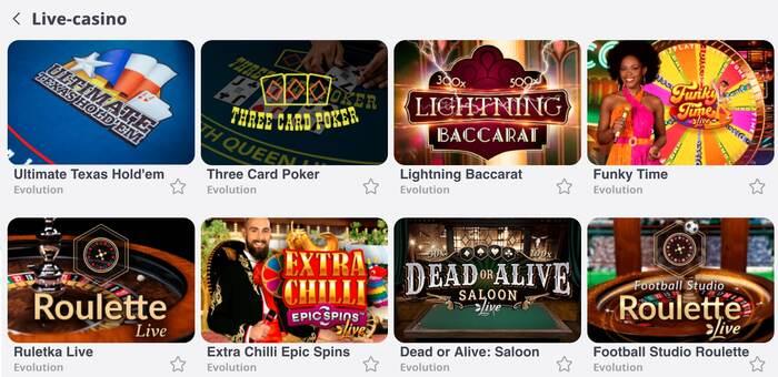 glory casino live